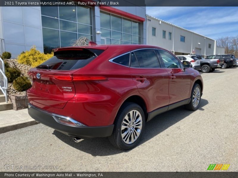 Ruby Flare Pearl / Black 2021 Toyota Venza Hybrid Limited AWD