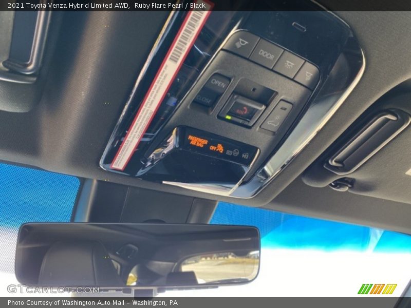 Ruby Flare Pearl / Black 2021 Toyota Venza Hybrid Limited AWD
