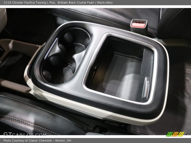 Brilliant Black Crystal Pearl / Black/Alloy 2018 Chrysler Pacifica Touring L Plus