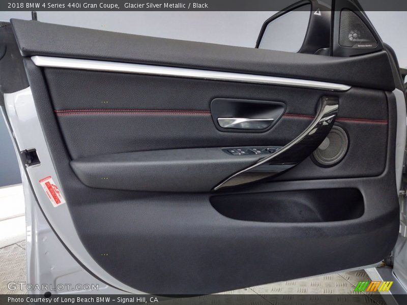 Glacier Silver Metallic / Black 2018 BMW 4 Series 440i Gran Coupe