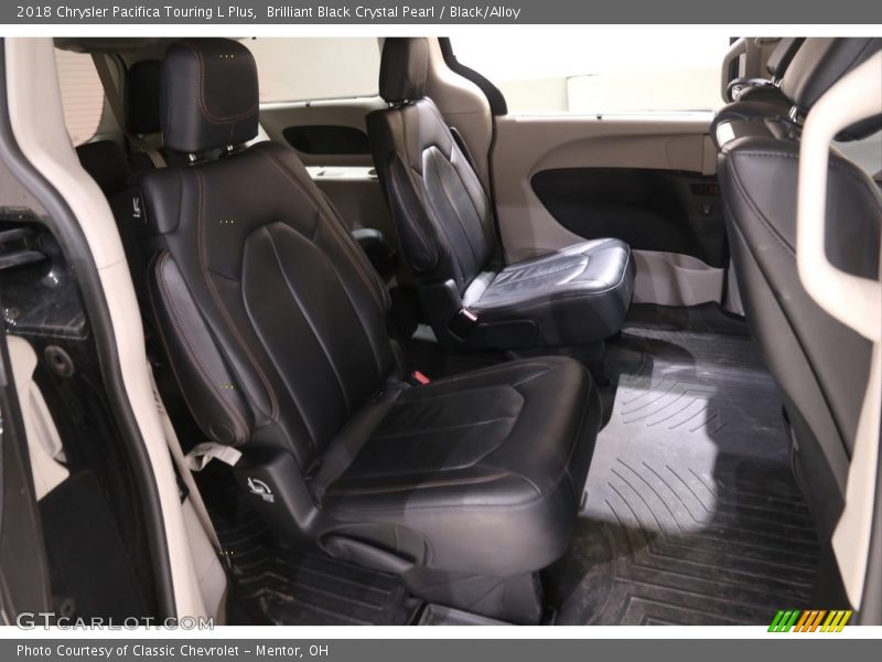Brilliant Black Crystal Pearl / Black/Alloy 2018 Chrysler Pacifica Touring L Plus