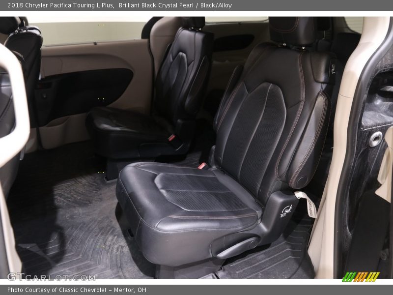 Brilliant Black Crystal Pearl / Black/Alloy 2018 Chrysler Pacifica Touring L Plus