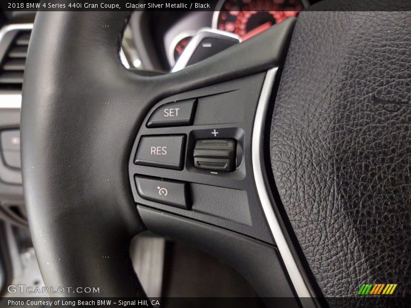 Glacier Silver Metallic / Black 2018 BMW 4 Series 440i Gran Coupe