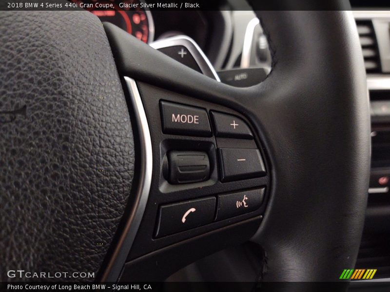 Glacier Silver Metallic / Black 2018 BMW 4 Series 440i Gran Coupe