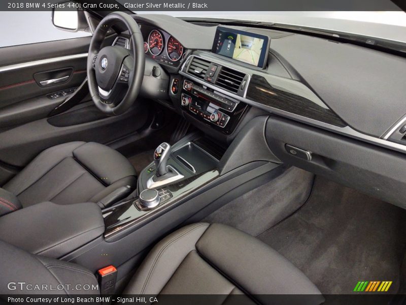 Glacier Silver Metallic / Black 2018 BMW 4 Series 440i Gran Coupe