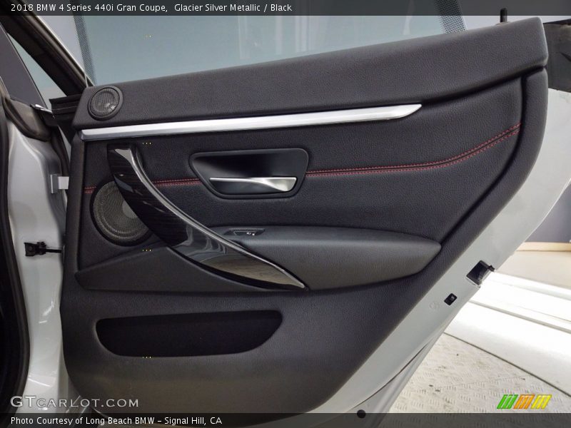 Glacier Silver Metallic / Black 2018 BMW 4 Series 440i Gran Coupe