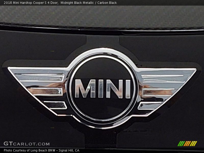 Midnight Black Metallic / Carbon Black 2018 Mini Hardtop Cooper S 4 Door