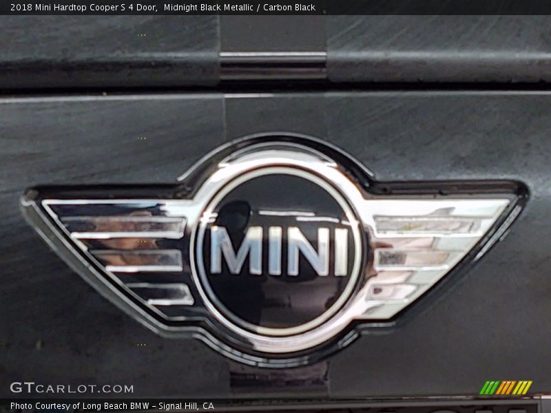 Midnight Black Metallic / Carbon Black 2018 Mini Hardtop Cooper S 4 Door