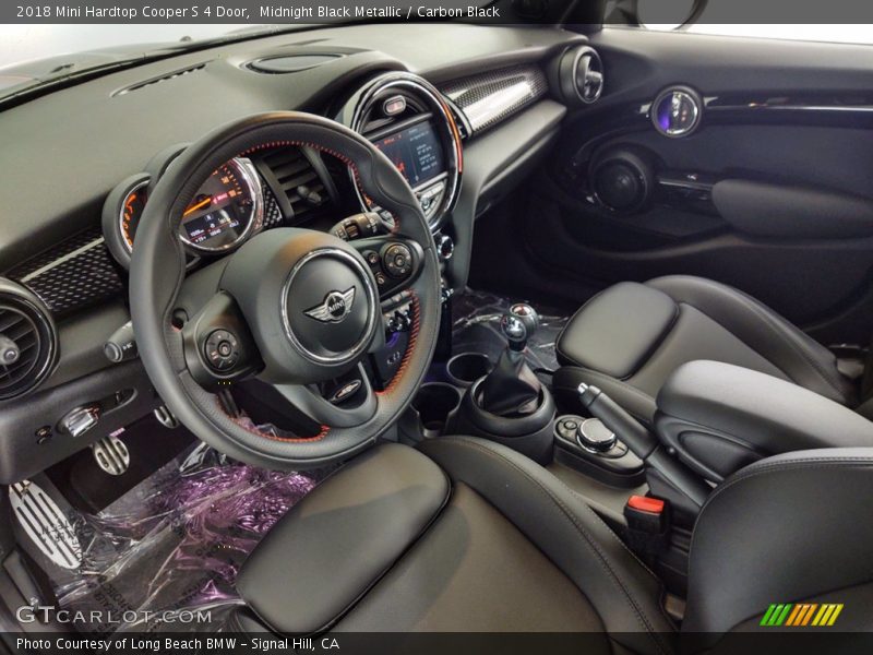 Midnight Black Metallic / Carbon Black 2018 Mini Hardtop Cooper S 4 Door