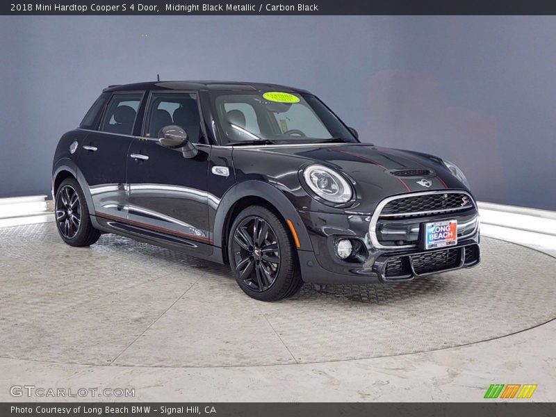 Midnight Black Metallic / Carbon Black 2018 Mini Hardtop Cooper S 4 Door