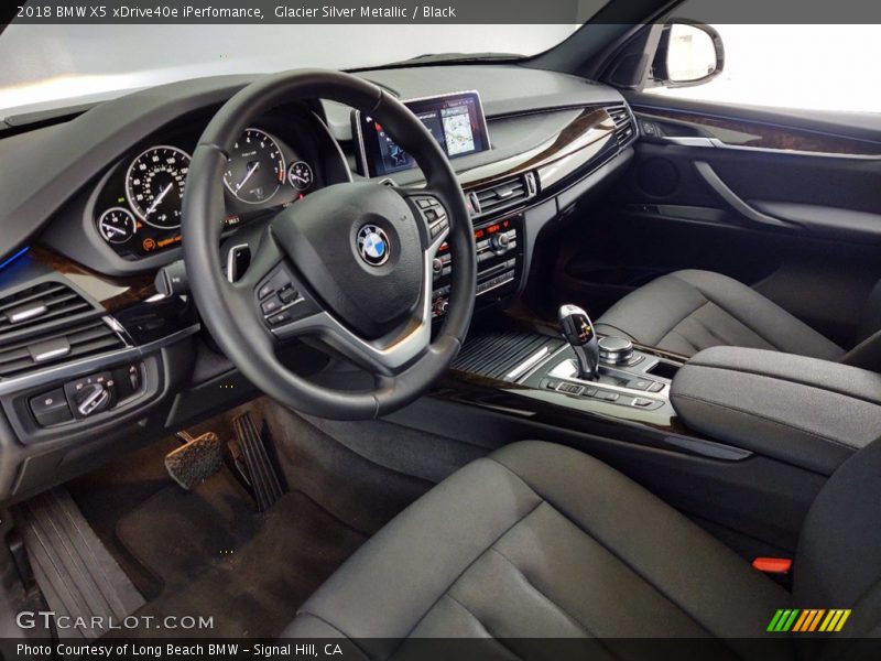 Glacier Silver Metallic / Black 2018 BMW X5 xDrive40e iPerfomance