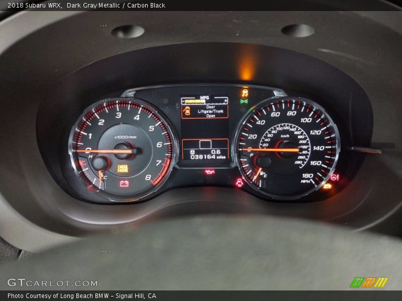 Dark Gray Metallic / Carbon Black 2018 Subaru WRX