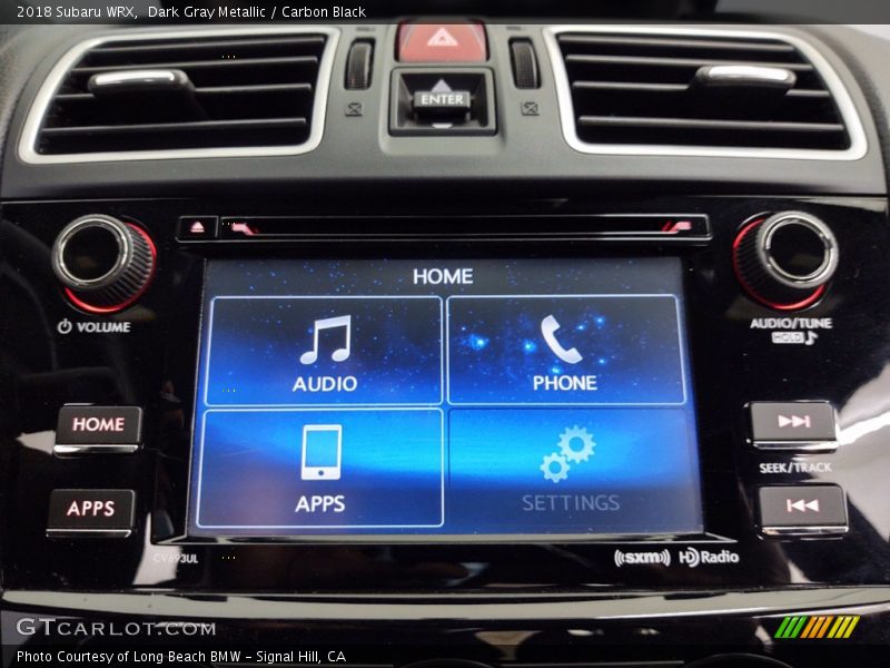Dark Gray Metallic / Carbon Black 2018 Subaru WRX