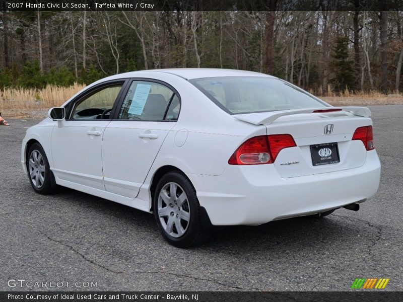Taffeta White / Gray 2007 Honda Civic LX Sedan