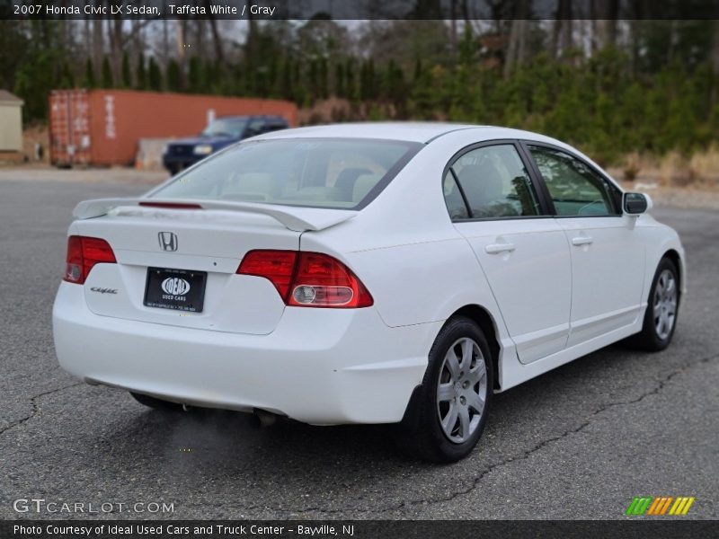 Taffeta White / Gray 2007 Honda Civic LX Sedan