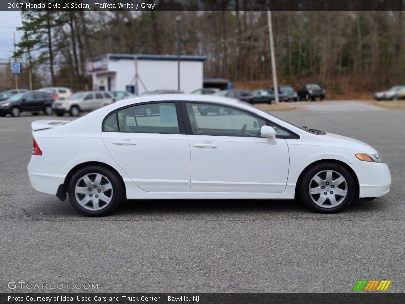 Taffeta White / Gray 2007 Honda Civic LX Sedan