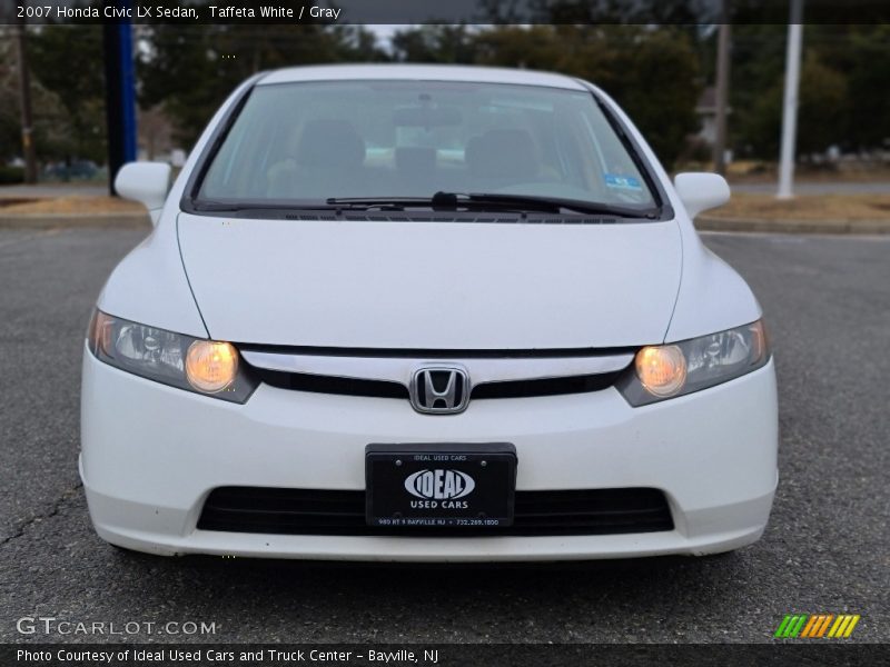 Taffeta White / Gray 2007 Honda Civic LX Sedan