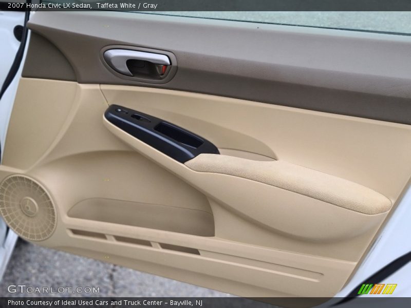 Taffeta White / Gray 2007 Honda Civic LX Sedan