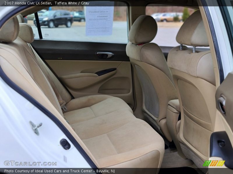 Taffeta White / Gray 2007 Honda Civic LX Sedan