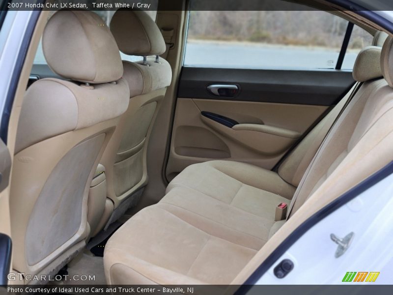 Taffeta White / Gray 2007 Honda Civic LX Sedan