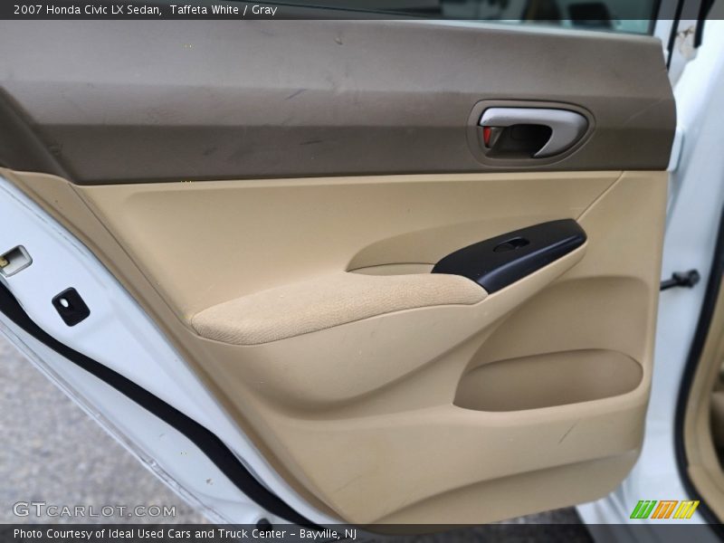 Taffeta White / Gray 2007 Honda Civic LX Sedan
