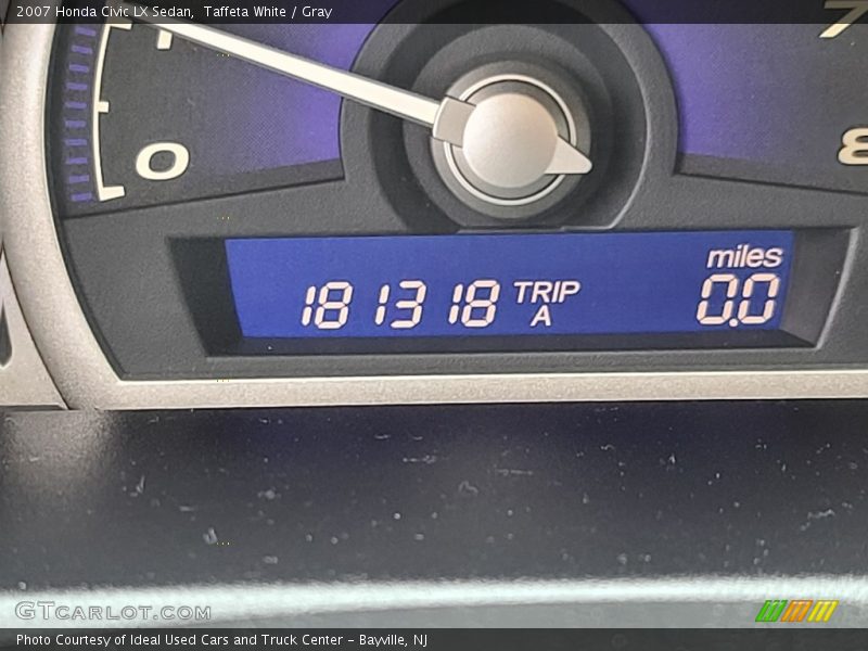 Taffeta White / Gray 2007 Honda Civic LX Sedan