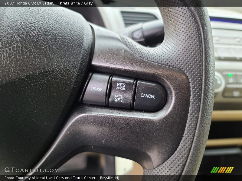 Taffeta White / Gray 2007 Honda Civic LX Sedan