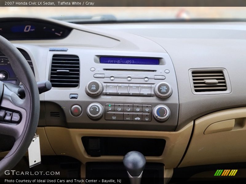 Taffeta White / Gray 2007 Honda Civic LX Sedan
