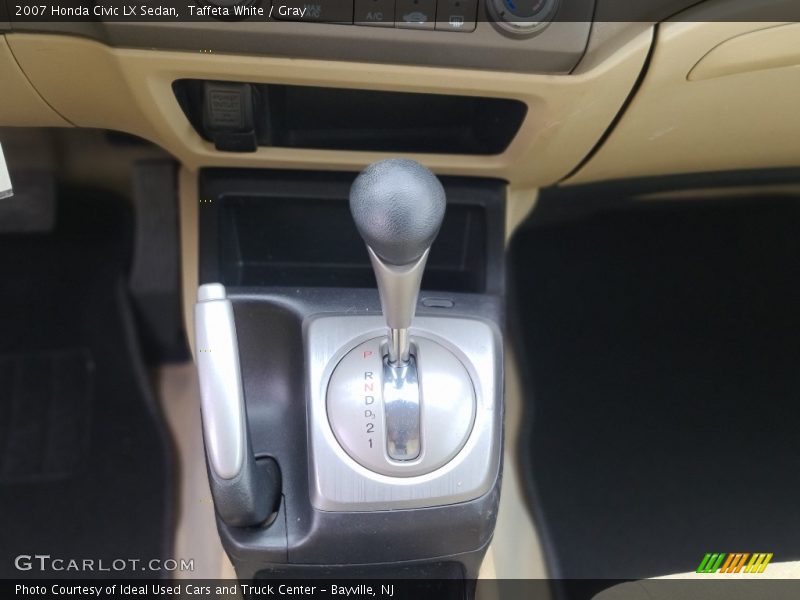 Taffeta White / Gray 2007 Honda Civic LX Sedan