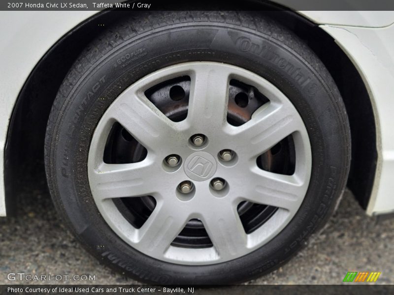 Taffeta White / Gray 2007 Honda Civic LX Sedan