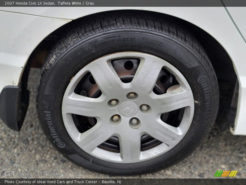 Taffeta White / Gray 2007 Honda Civic LX Sedan
