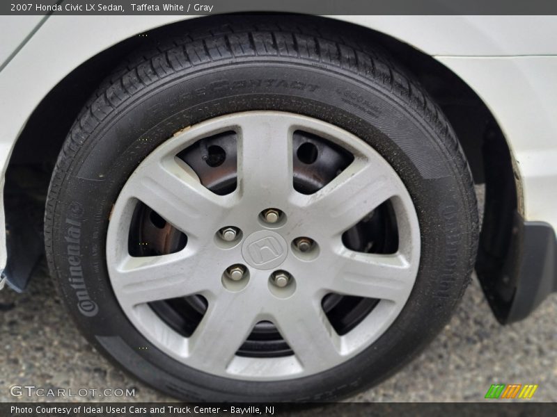 Taffeta White / Gray 2007 Honda Civic LX Sedan