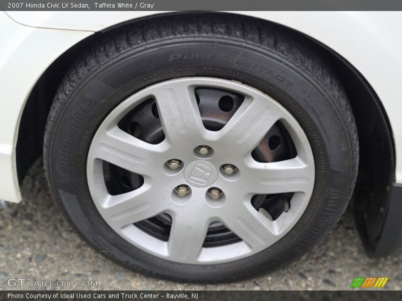 Taffeta White / Gray 2007 Honda Civic LX Sedan