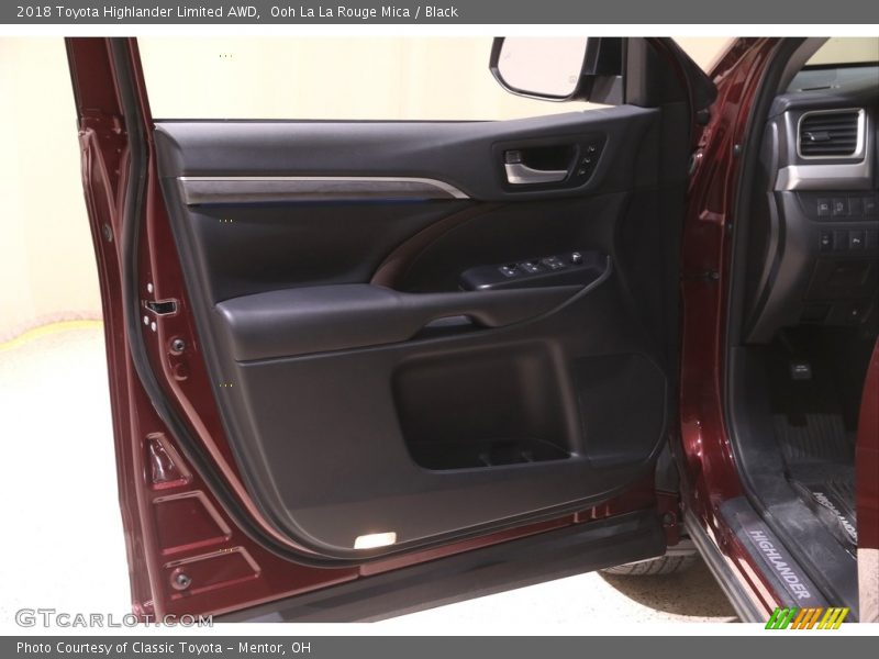Ooh La La Rouge Mica / Black 2018 Toyota Highlander Limited AWD