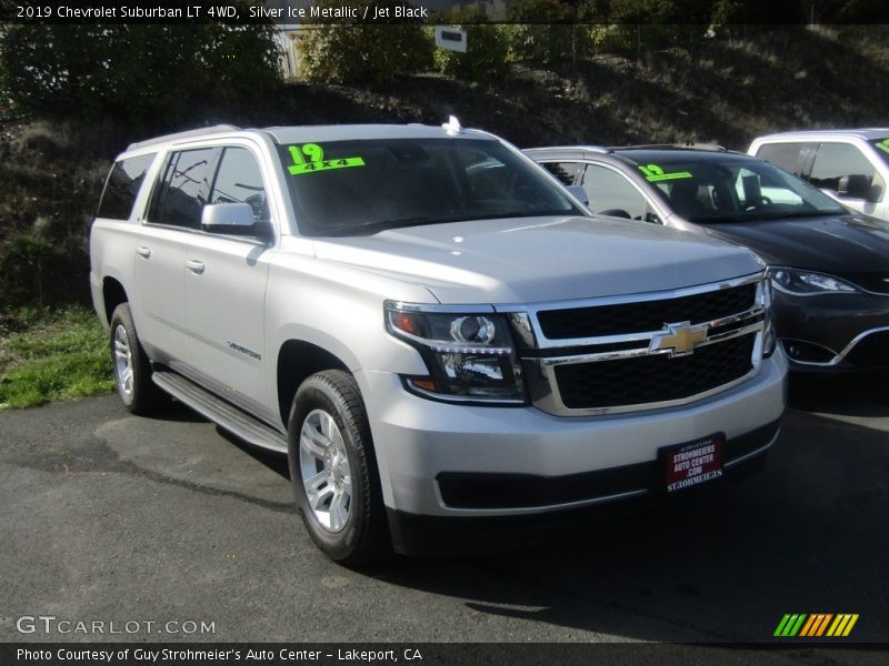 Silver Ice Metallic / Jet Black 2019 Chevrolet Suburban LT 4WD