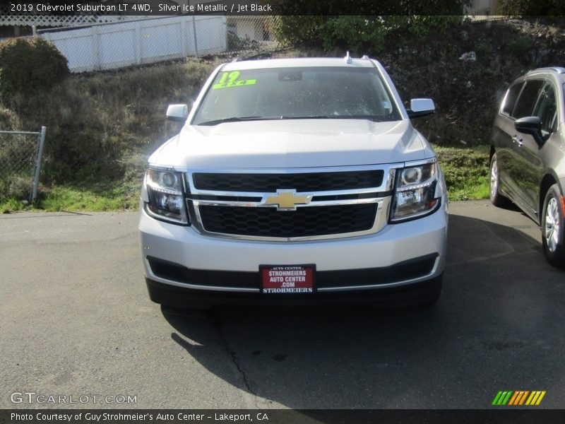 Silver Ice Metallic / Jet Black 2019 Chevrolet Suburban LT 4WD