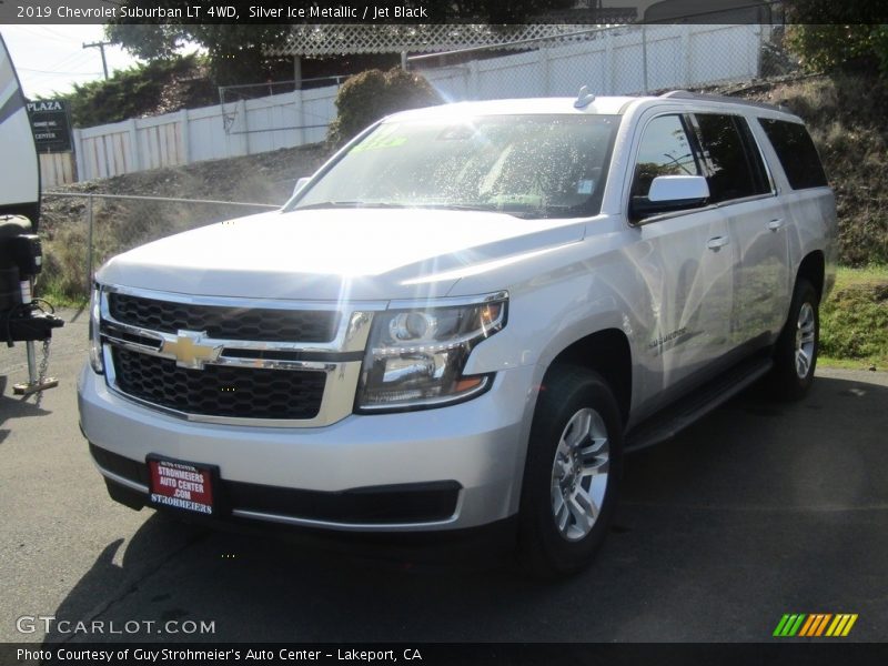 Silver Ice Metallic / Jet Black 2019 Chevrolet Suburban LT 4WD