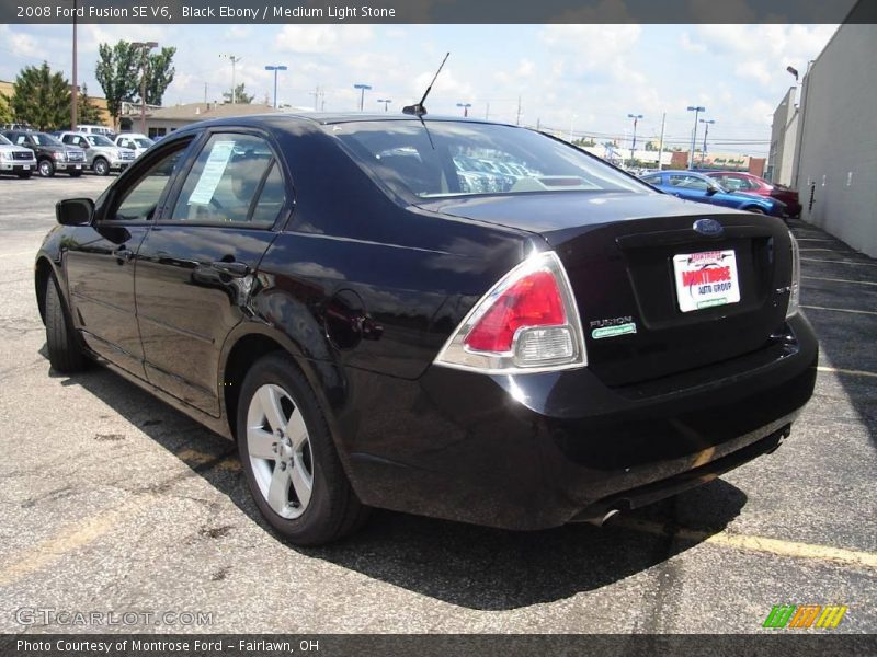 Black Ebony / Medium Light Stone 2008 Ford Fusion SE V6