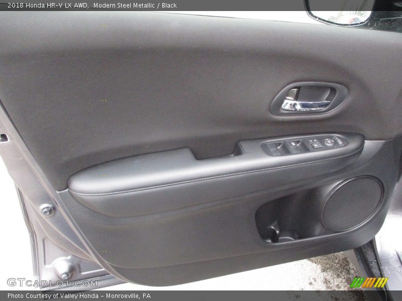 Modern Steel Metallic / Black 2018 Honda HR-V LX AWD
