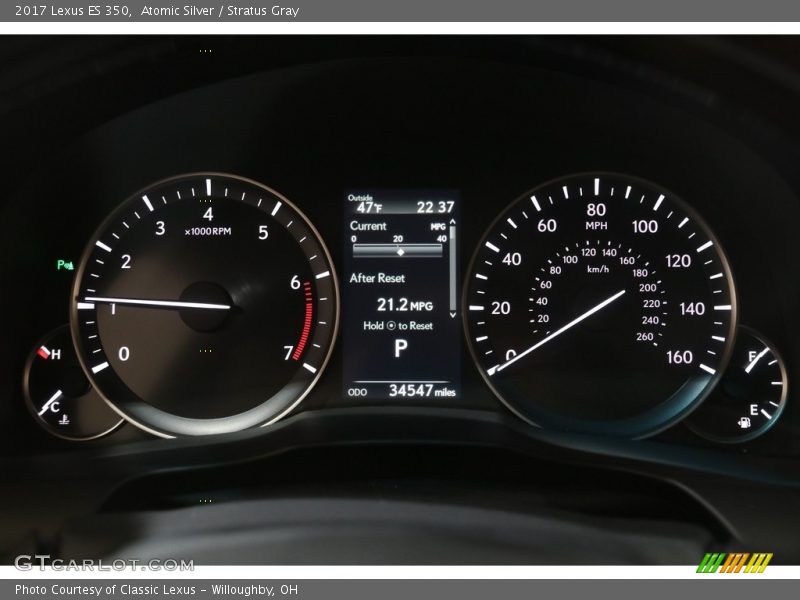 Atomic Silver / Stratus Gray 2017 Lexus ES 350