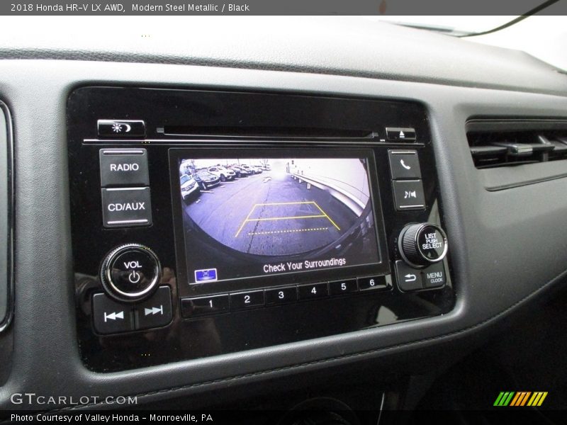 Modern Steel Metallic / Black 2018 Honda HR-V LX AWD
