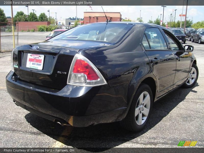 Black Ebony / Medium Light Stone 2008 Ford Fusion SE V6