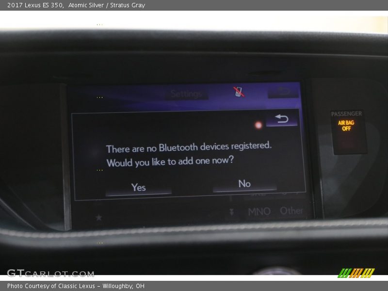 Atomic Silver / Stratus Gray 2017 Lexus ES 350