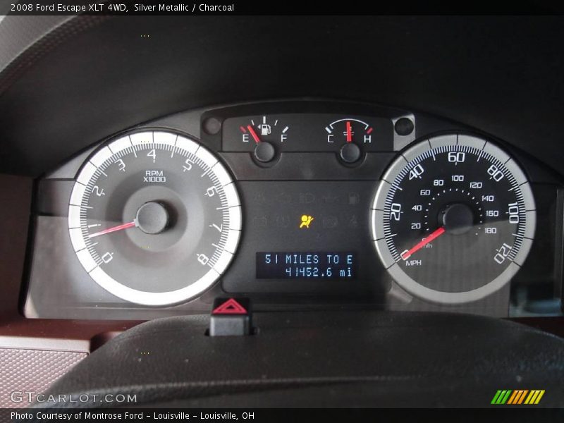 Silver Metallic / Charcoal 2008 Ford Escape XLT 4WD