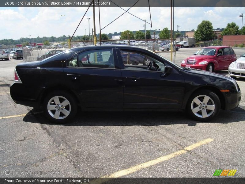 Black Ebony / Medium Light Stone 2008 Ford Fusion SE V6