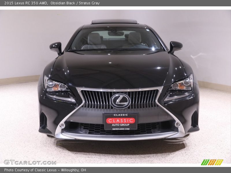 Obsidian Black / Stratus Gray 2015 Lexus RC 350 AWD