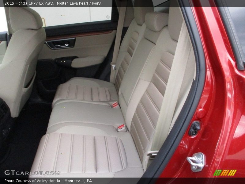 Molten Lava Pearl / Ivory 2019 Honda CR-V EX AWD