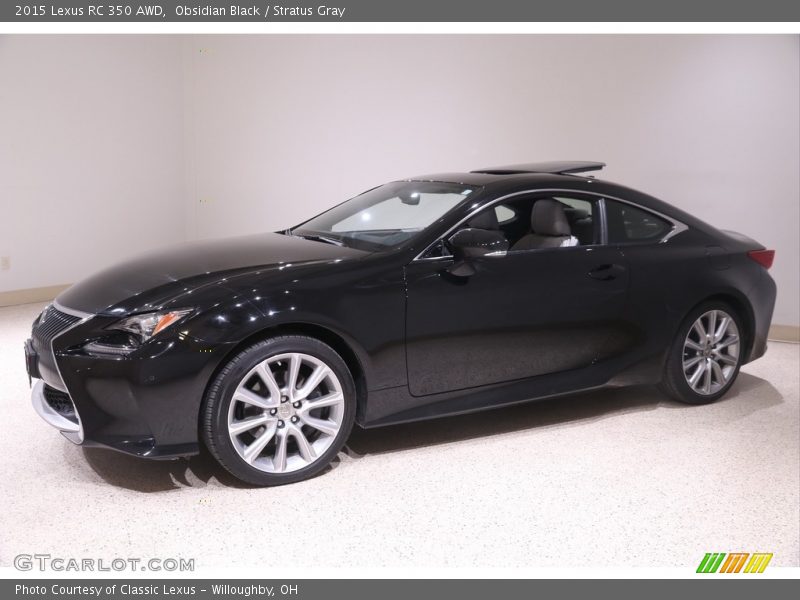Obsidian Black / Stratus Gray 2015 Lexus RC 350 AWD