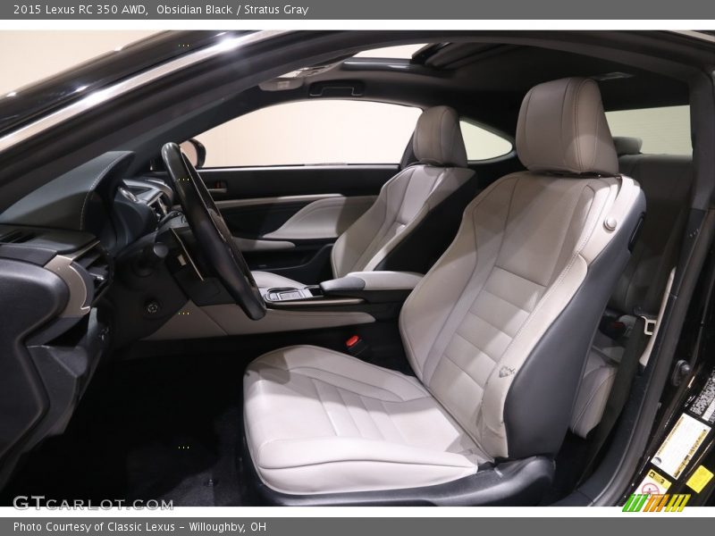  2015 RC 350 AWD Stratus Gray Interior