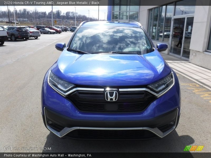 Aegean Blue Metallic / Black 2020 Honda CR-V Touring AWD